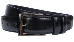 NANO BELTS Curea barbati, eleganta pentru costum, latime 3.5cm, negru, piele eco - CK93N