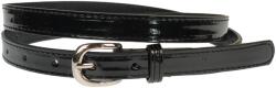 CK LEATHER Curea dama lacuita, casual-eleganta, din piele ecologica, latime 2 cm, negru - CRD012NLAC