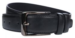 NANO BELTS Curea barbati, eleganta, latime 3.8cm, Negru, cusatura, piele eco - CK125N