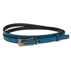 CK LEATHER Curea dama, casual-eleganta, din piele ecologica, latime 1 cm, albastru - CKD002