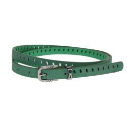 CK LEATHER Curea dama, casual-eleganta, din piele ecologica, latime 1.8 cm, verde - CKD023