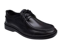 Ciucaleti LUX Pantofi casual barbati din piele naturala pe calapod lat - Negru GKR11N, marimea 39