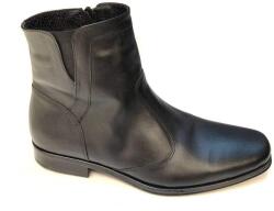 Ciucaleti LUX Ghete barbati casual din piele naturala, imblanite, cu fermoar, Steff, marimea 44