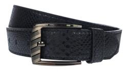 NANO BELTS Curea barbati, casual, latime 3.8cm, negru croco, piele eco - CK90N