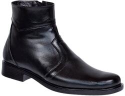 CIUCALETI Ghete barbati office elegante din piele naturala cu fermoar negru TANCAN, marimea 40
