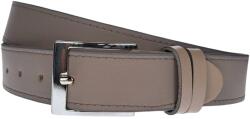 CK LEATHER Curea barbati, eleganta pentru costum, din piele naturala, latime 3.2 cm, Gri - CK208G