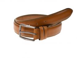 ALPIN POLO Curea barbati eleganta, din piele naturala, maro deschis 3.5 cm - DR002MD - ciucaleti