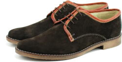 CIUCALETI Pantofi barbati casual - eleganti din piele naturala intoarsa maro - PA80MMVEL, marimea 44