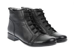 CIUCALETI Ghete dama casual din piele naturala, cu siret si fermoar G21NBOX, marimea 35