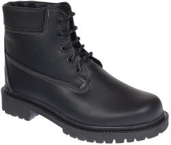 Ciucaleti g Bocanci din piele naturala, imblaniti, model iarna. Negru, marimi 35 la 38 GKR8K, marimea 38