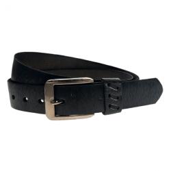 CK LEATHER Curea barbati, casual-eleganta, din piele ecologica, latime 3.5 cm, negru - CK149N