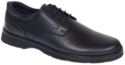 Ciucaleti LUX Pantofi barbati casual negri din piele naturala pe calapod lat Tibi GKR5XN, marimea 41