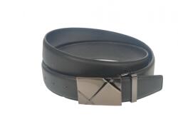 CK LEATHER Curea barbati, casual-eleganta, din piele ecologica, latime 3.5 cm, negru - CK166N
