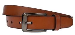 NANO BELTS Curea barbati, eleganta pentru costum, latime 2.8cm, Maro, piele eco - CK98M
