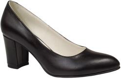 Ciucaleti LUX Pantofi dama din piele naturala cu toc de 7cm, Negru NAA32N7, marimea 38