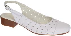 Ciucaleti LUX Pantofi dama casual din piele naturala Alb Box - NA252AP, marimea 39