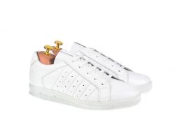 NEVALIS Pantofi barbati Sport - Casual din piele naturala cu siret Alb 348ALB, marimea 42