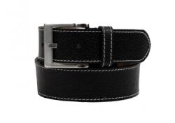Ciucaleti g Curea casual barbati din piele naturala cusuta - Neagra PPMN07 - ciucaleti