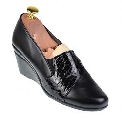 MV Ciucaleti Pantofi dama din piele naturala box si croco lac cu platforme, marimea 35