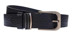 KALEWENSEN Curea barbati eleganta, din piele naturala, negru 3.5 cm - DR1180N