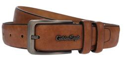 NANO BELTS Curea barbati, eleganta pentru costum, latime 3.5cm, maro coniac, piele eco - CK95CON