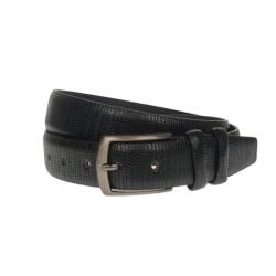 NANO BELTS Curea barbati, casual-eleganta, din piele ecologica, latime 3.5 cm, negru - NB025