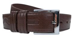 Alpe Leather Curea barbati, eleganta, pentru costum, din piele naturala, Maro, 4cm - CK72M - ciucaleti