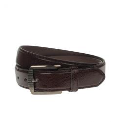NANO BELTS Curea barbati, casual-eleganta, din piele ecologica, latime 3.5 cm, maro inchis - NB009