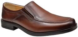 Ciucaleti LUX Pantofi barbati casual maro din piele naturala fara siret GKR48M, marimea 44