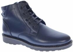 Ciucaleti Ghete barbati casual din piele naturala cu fermoar (imblanite) Bleumarin CORSAFBLM, marimea 41