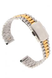 Nagata Curea de ceas din metal, 10 mm x 16 cm, argintiu/auriu - ciucaleti