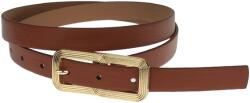 CK LEATHER Curea dama, casual-eleganta, din piele ecologica, latime 2 cm, maro - CRD010M