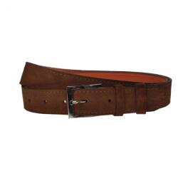 CLEJA Curea barbati, casual-eleganta, din piele naturala intoarsa, latime 3.5 cm, maro inchis - CL005