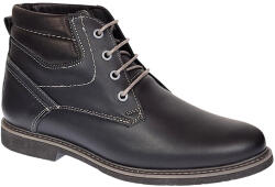 Ciucaleti LUX Ghete barbati, din piele naturala, imblanite, Burano, Negru, GKR41N, marimea 40