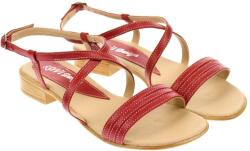 Ciucaleti LUX Marimea 37 38 Sandale dama rosii din piele naturala box LS8R, marimea 37
