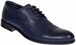 Mario Lavalle Pantofi barbati office eleganti din piele naturala bleumarin inchis - 8305BLUE, marimea 42