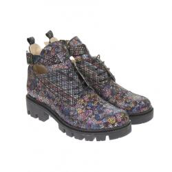 CIUCALETI Ghete dama, casual, din piele naturala, multicolor - G213COLOR, marimea 38