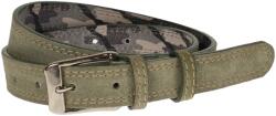 CK LEATHER Curea dama, casual-eleganta, din piele ecologica intoarsa, latime 2.5 cm, verde - CRD020V
