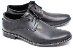 Lucianis Style Pantofi barbati casual din piele naturala, Negru, EZELBOXNSIRET, marimea 38