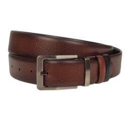 CK LEATHER Curea barbati eleganta, din piele eco latime 3.5 cm, maro - CK198M