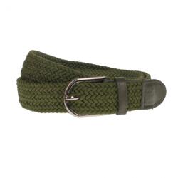 NANO BELTS Curea elastica, casual, latime 3.5 cm, verde inchis - NB035