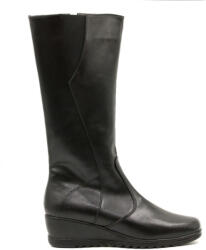 Ciucaleti LUX Cizme dama imblanite din piele naturala cu fermoar Kaiya Negru T123NP, marimea 38