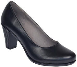 Ciucaleti LUX Pantofi dama eleganti din piele naturala toc 7cm Negru NA236NP, marimea 38