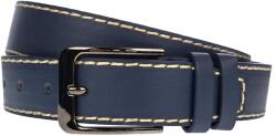 NANO BELTS Curea barbati, casual, latime 3.5cm, Bleumarin, piele eco - CK112BL