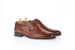Ciucaleti Pantofi barbati oxford, eleganti din piele naturala cu perforatii - SIR020GMARO, marimea 44