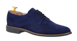NIC-MAR Pantofi barbati casual din piele naturala intoarsa - Model 184 Bleumarin, marimea 41