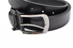 Serenia Lux Curea barbati eleganta din piele naturala, de culoare neagra, 3.5 cm - CE9700 - ciucaleti