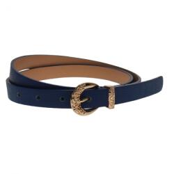 CK LEATHER Curea dama, casual-eleganta, din piele ecologica, latime 1.8 cm, albastru - CKD021