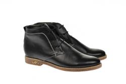 CIUCALETI Ghete dama, negre, casual, din piele naturala, G01N2, marimea 37