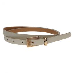CK LEATHER Curea dama, casual-eleganta, din piele ecologica, latime 1.3 cm, alb - CKD009